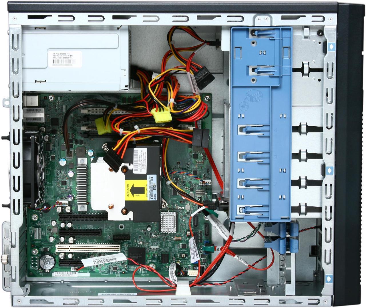 Alt view image 5 of 8 - HP ProLiant ML110 G6 Tower Intel Pentium G6950 2.80 GHz 2GB DDR3 160GB HDD 300W PS Server Intel Pentium G6950 (2 core, 2.80 GHz) 2GB DDR3 1 x 160GB 506666-001
