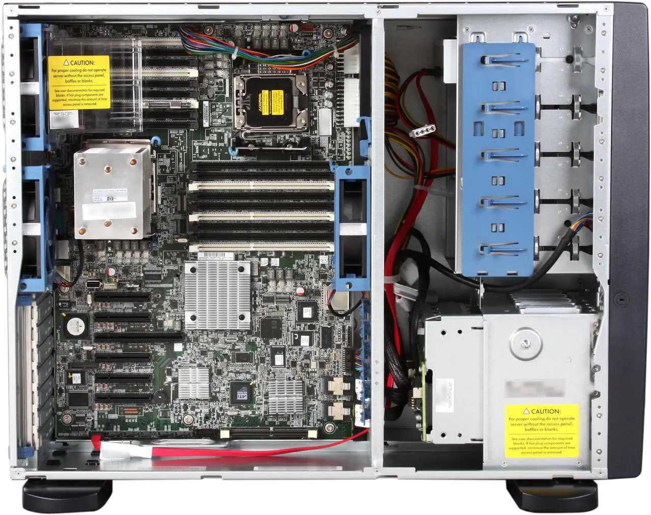 Alt view image 6 of 10 - HP ProLiant ML350 G6 Tower Server System Intel Xeon E5606 2.13GHz 4C/4T 4GB (1 x 4GB) DDR3 No Hard Drive 638180-001