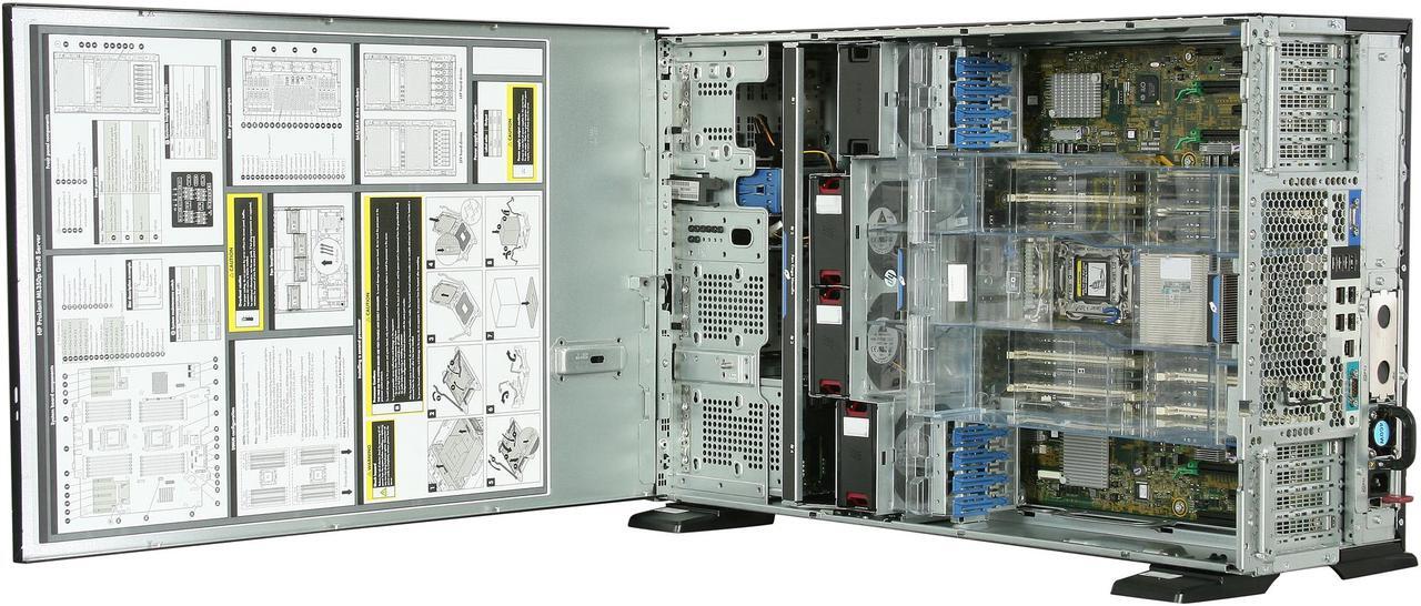 Alt view image 5 of 9 - HP ProLiant ML350p Gen8 Tower Server System Intel Xeon E5-2620 2.0GHz 6C/12T 8 GB (2 x 4GB) DDR3 No Hard Drive 686713-S01