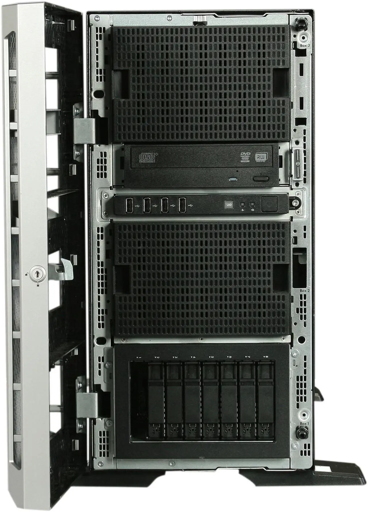 Alt view image 2 of 9 - HP ProLiant ML350p Gen8 Tower Server System Intel Xeon E5-2620 2.0GHz 6C/12T 8 GB (2 x 4GB) DDR3 No Hard Drive (HP 8-Bay Small Form Factor Drive Cage)                               ) 686714-S01