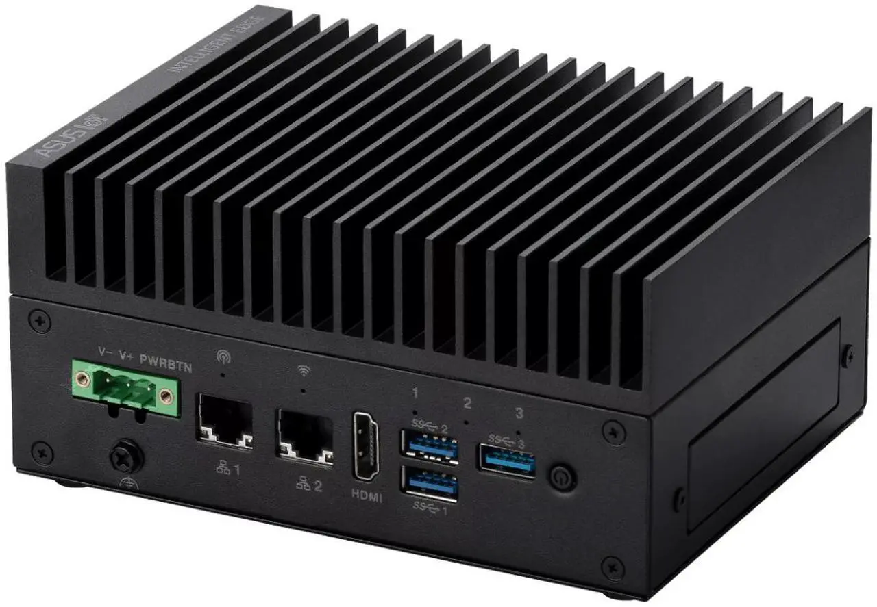 Main image of ASUS PE1100N Arm System, NVIDIA Jetson™ Orin™, LPDDR4, eMMC, USB3, Dual LAN, HDMI, M.2 E, M.2 B, M.2 M, AEM, Dual SIM, 12-24V. Orin NX 16G/128G/WiFi/BT/US - OEM