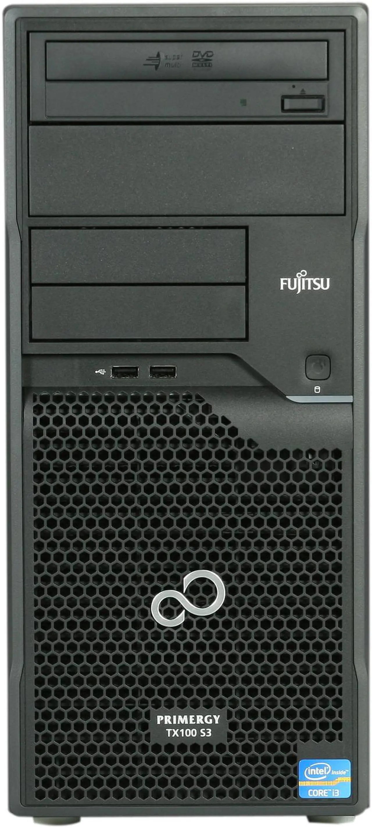 Alt view image 2 of 9 - Fujitsu PRIMERGY TX100 S3 Tower Server System Intel Core i3-2100 3.10GHz 4GB ECC (2 x 2GB) 1x250GB SATA II 3.5" 7200RPM VFY:T1003SX010US