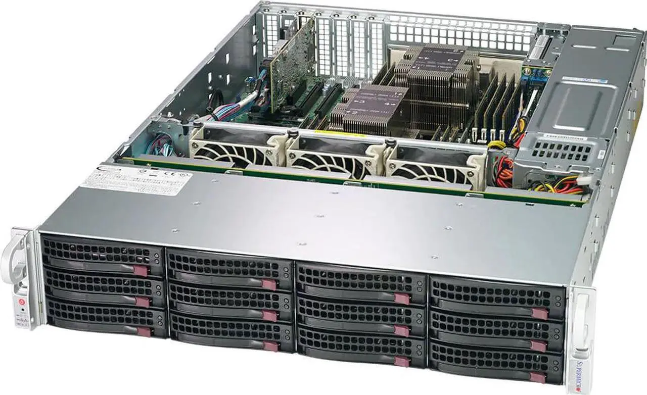 Main image of SUPERMICRO SSG-620P-ACR12H Rack Server System, dual Intel Xeon Gold 5320 26-Core, 52 Threads , 128GB DDR4, 1TB SSD.