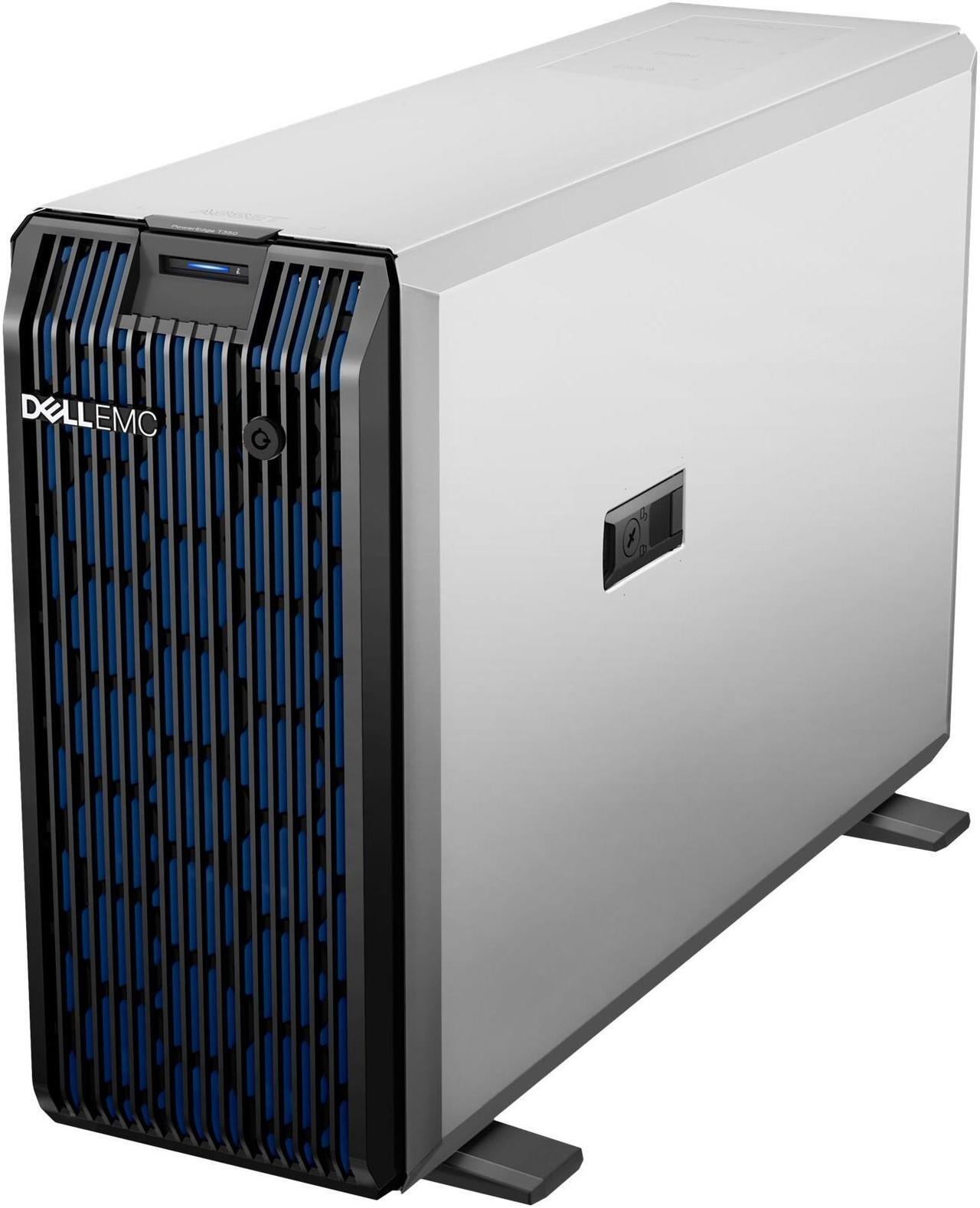 Main image of Dell EMC PowerEdge T350 4.5U Tower Server - 1 x Intel Xeon E-2334 3.40 GHz - 8 GB RAM - 480 GB SSD - Serial ATA, Serial Attached SCSI (SAS) Controller
