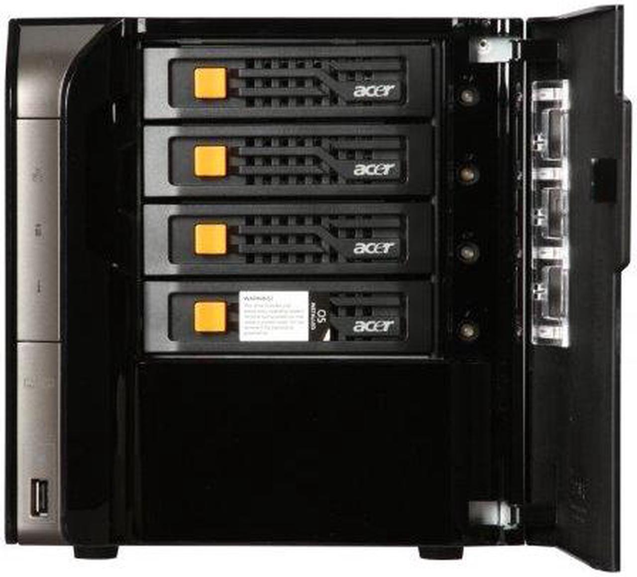 Alt view image 3 of 5 - acer Aspire Easystore Tower Intel Atom Processor 230 1.6Ghz 2GB 1TB System OS : Microsoft Windows Home Server  Network Client OS : Windows Vista / Windows XP AH340-UA230N