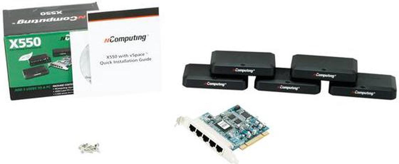 Alt view image 9 of 9 - NComputing X-Series Thin Client desktop virtualization kits Server System Windows and Linux
(refer to the support section of the NComputing website for the latest supported versions) X550