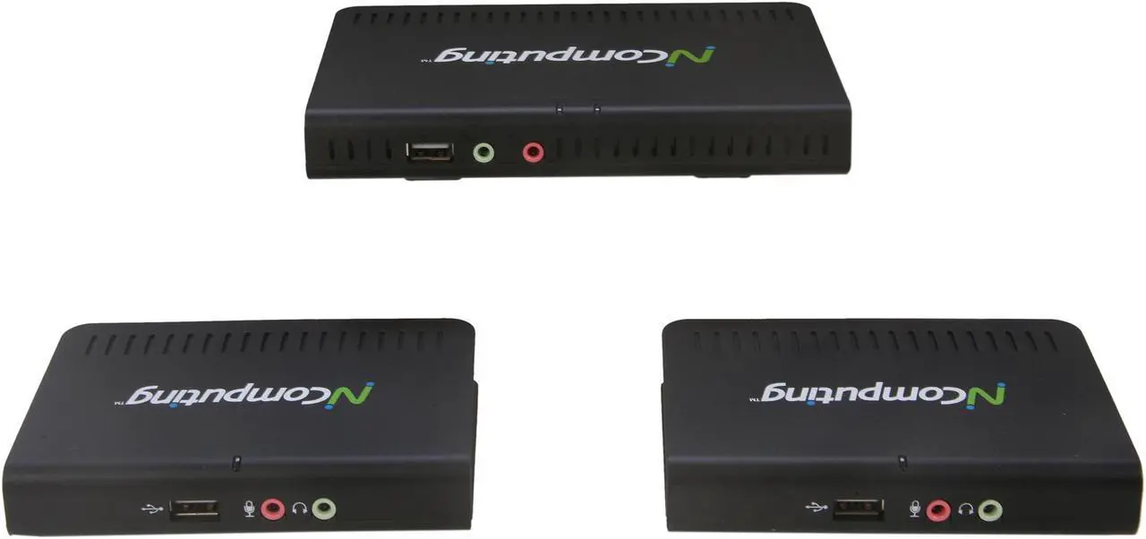 NComputing M300 3-in-1 Thin Client Kit for Virtual Desktops (Includes 3 ...