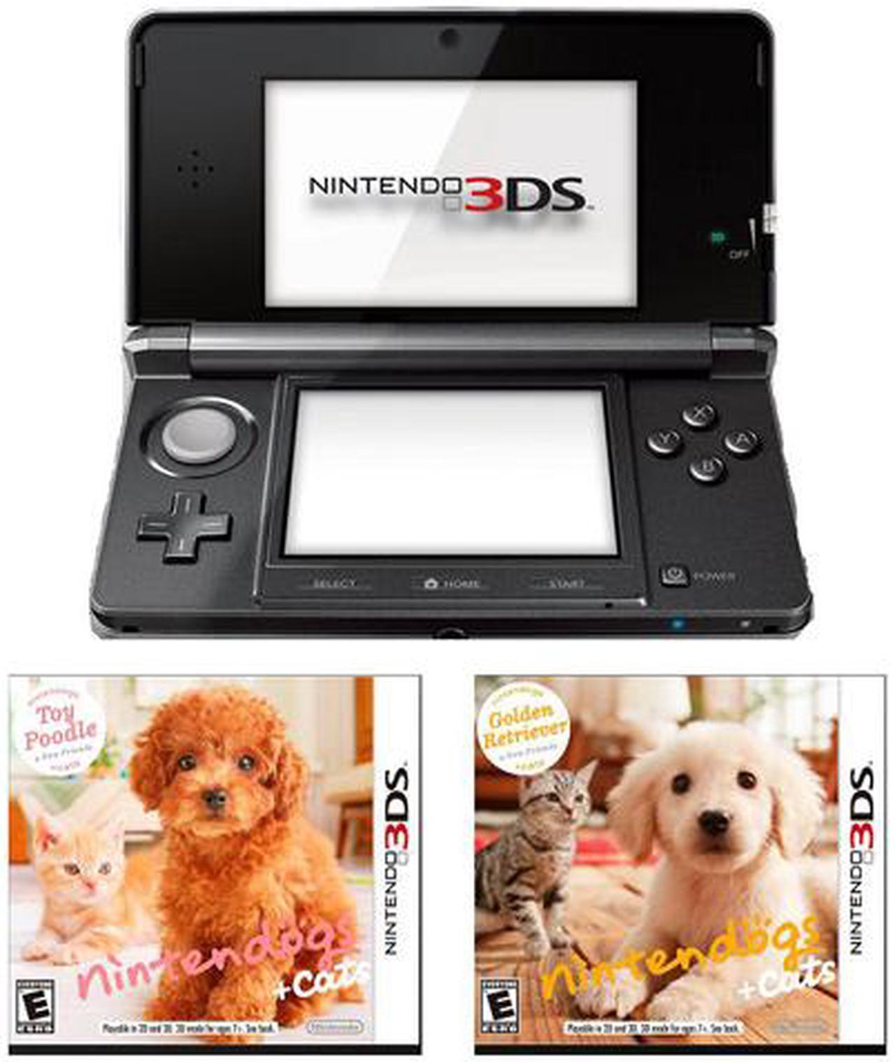 Main image of Nintendo 3DS Console Cosmo Black Nintendogs Bundle