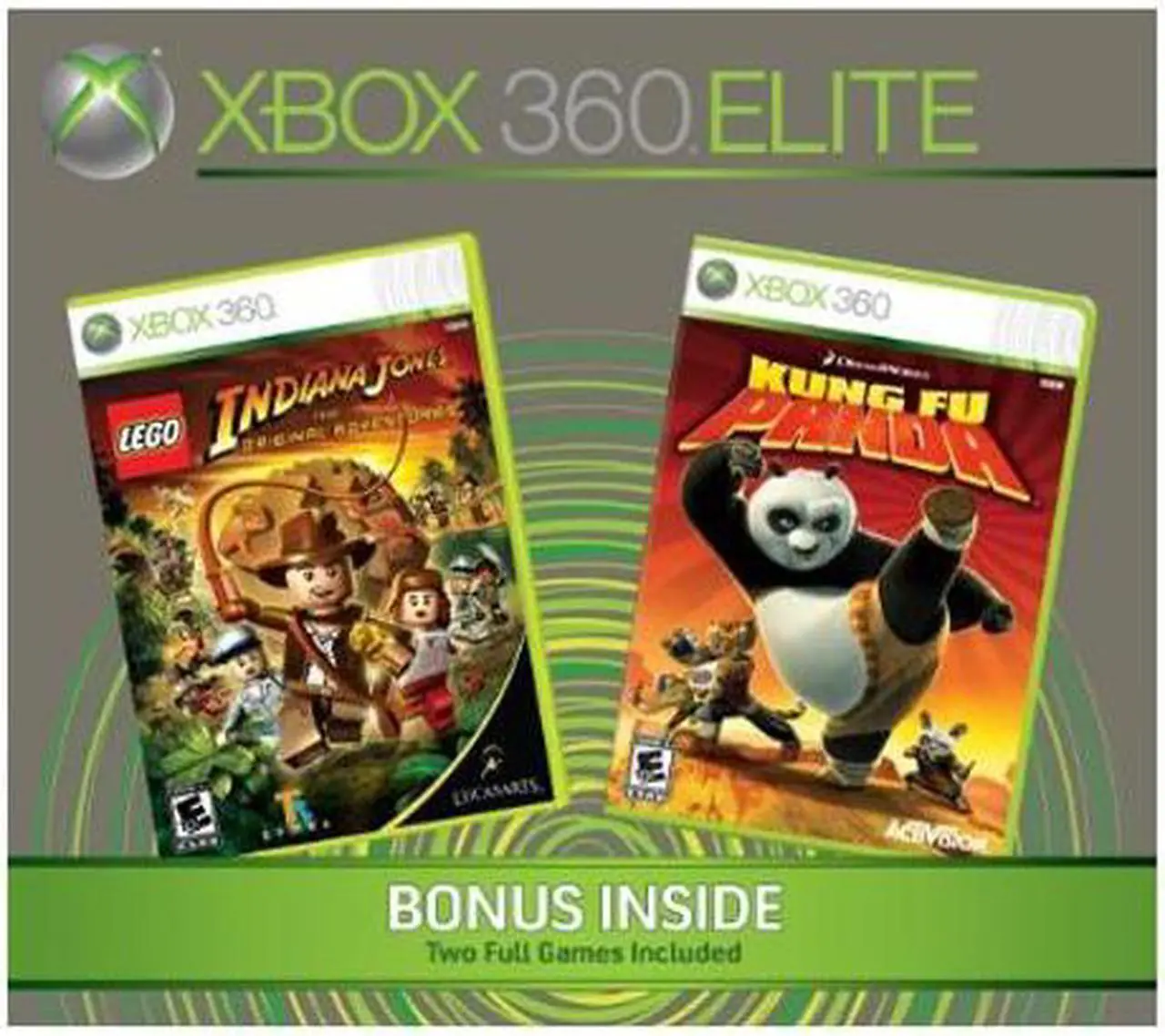 Alt view image 2 of 2 - Microsoft Xbox 360 Elite Holiday Bundle 120 GB Hard Drive Black