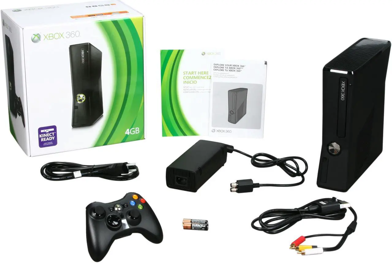 Alt view image 6 of 6 - Microsoft Xbox 360 4 GB Black