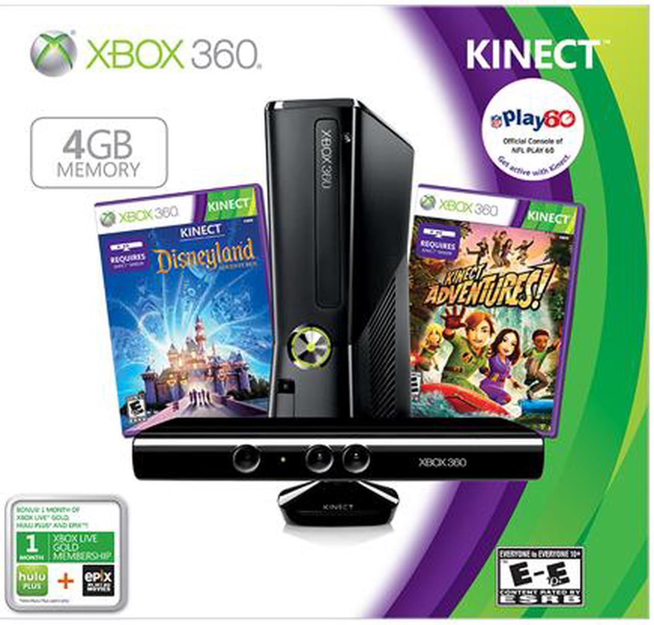 Alt view image 2 of 2 - Microsoft XBOX 360 Kinect Holiday Bundle w/Disneyland Adventures & Kinect Adventures 4 GB