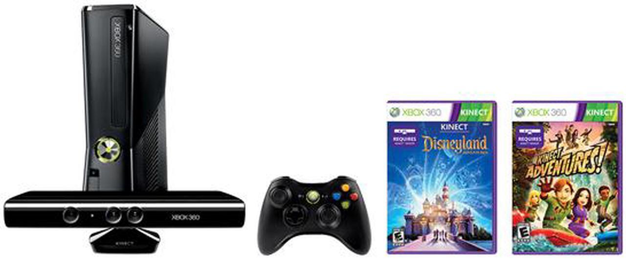 Main image of Microsoft XBOX 360 Kinect Holiday Bundle w/Disneyland Adventures & Kinect Adventures 4 GB