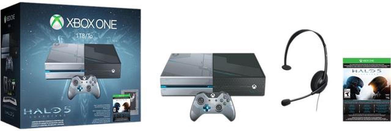 Alt view image 3 of 5 - Xbox One 1TB Halo 5: Guardians Limited Edition Console Bundle