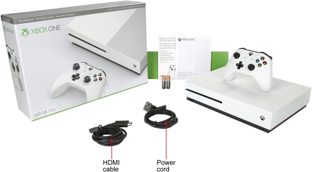 Alt view image 13 of 12 - Microsoft Xbox One S 500 GB Console White