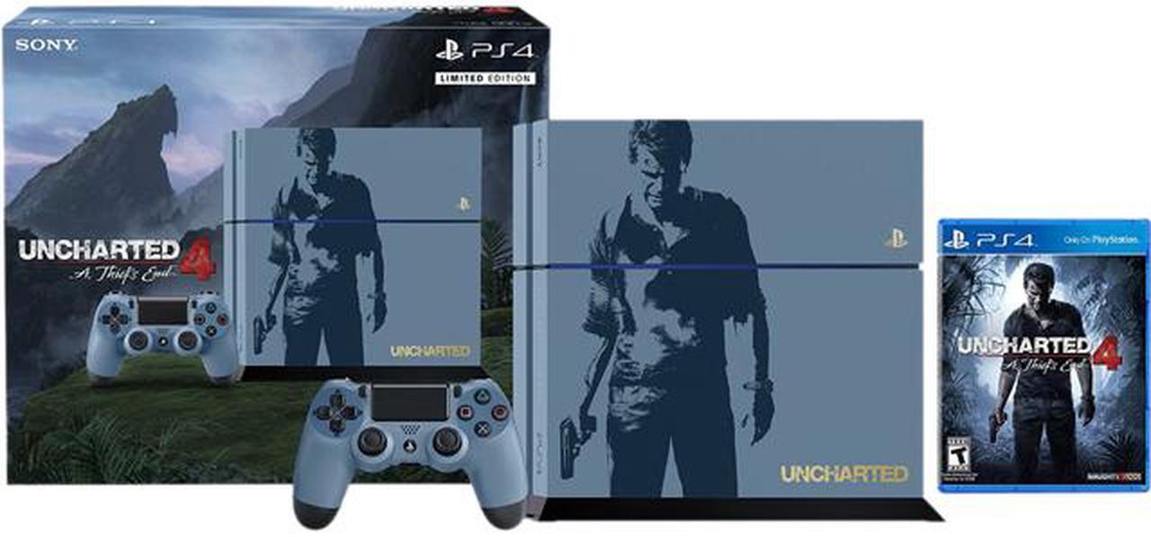 Main image of PlayStation 4 Console - Uncharted 4 Limited Edition 500GB Bundle