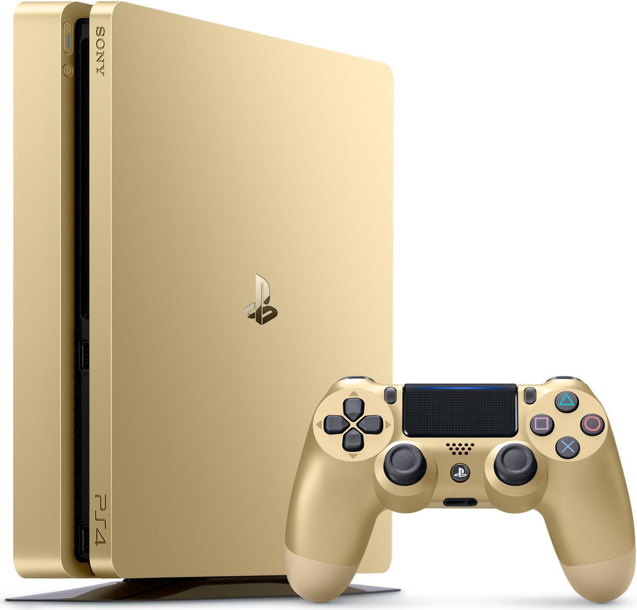 Main image of PlayStation 4 Slim 1TB Console (Gold)