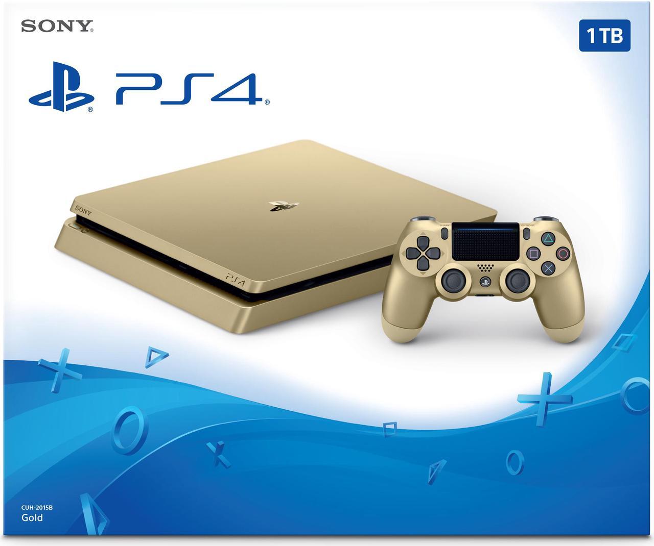 Alt view image 4 of 4 - PlayStation 4 Slim 1TB Console (Gold)