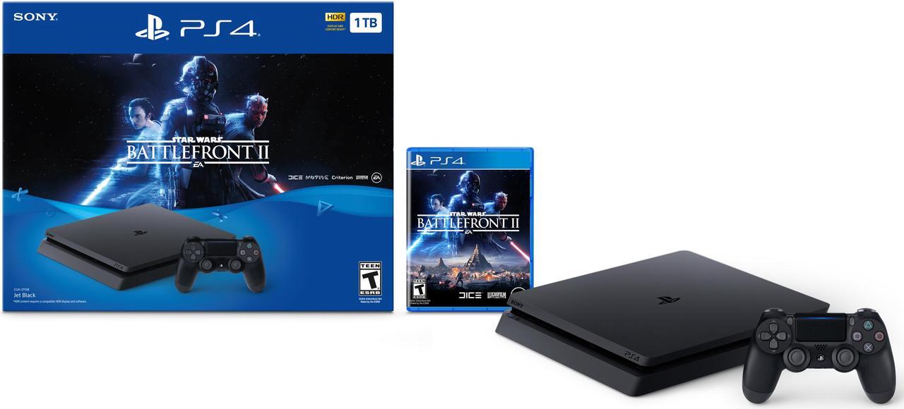 Alt view image 2 of 3 - PlayStation 4 Slim 1TB Console - Star Wars Battlefront II Bundle