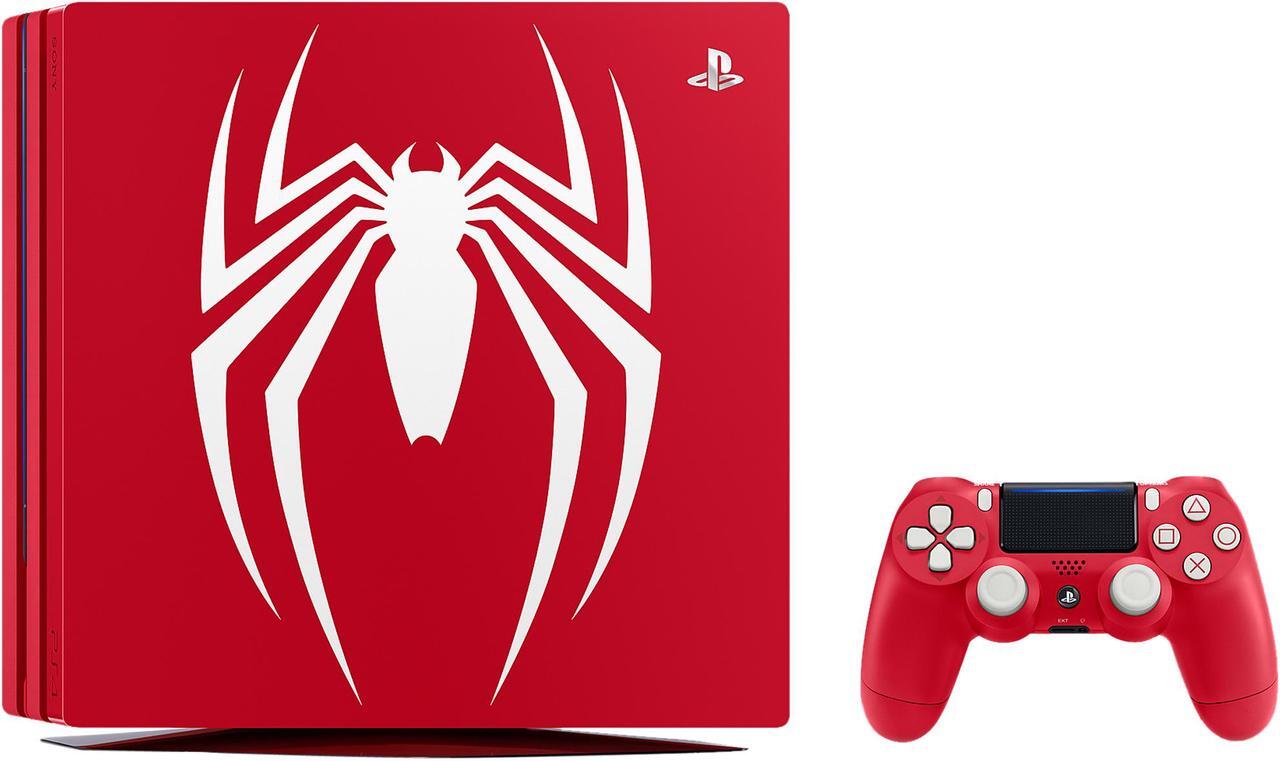 Alt view image 3 of 6 - PlayStation 4 Pro 1TB Limited Edition - Marvel's Spider-Man Bundle