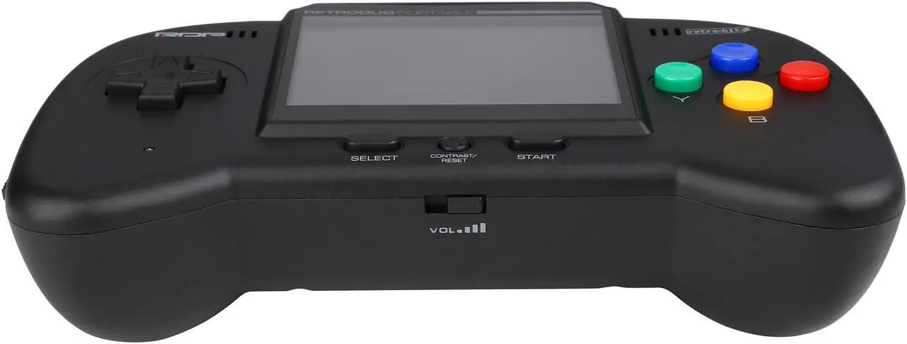 Alt view image 7 of 9 - Retro-Bit NES & SNES RetroDuo Portable Handheld Console V2.0 CORE Edition Black