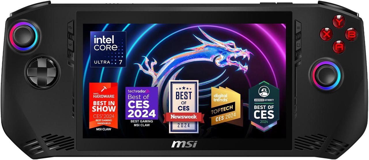 MSI Handheld CLAW A1M-051US 7" FHD 120Hz Intel Core Ultra 7-155H 16GB 512GB