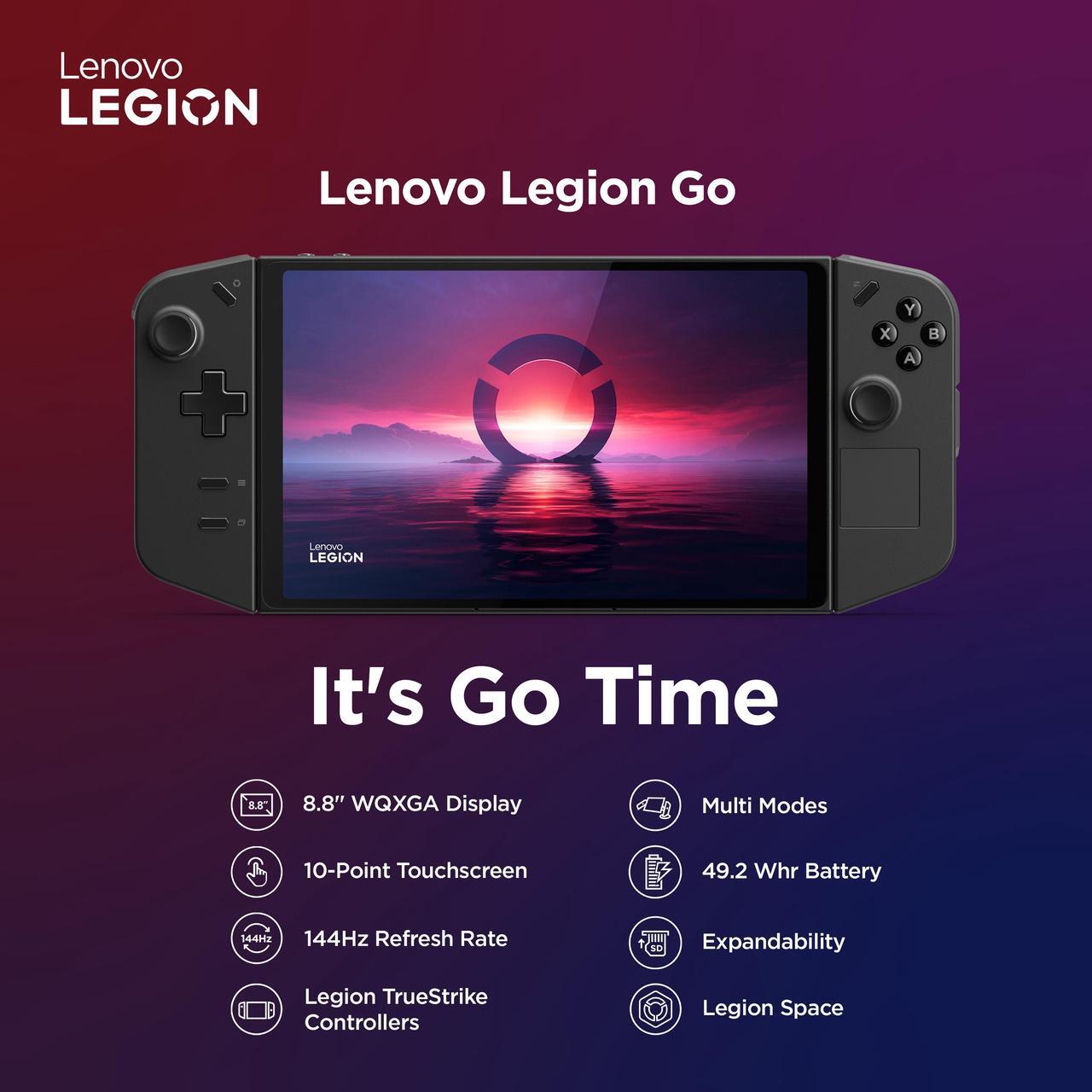 Alt view image 15 of 20 - Lenovo Legion Go Handheld Touchscreen Gaming PC - Shadow Black [AMD Ryzen Z1 Extreme 16GB RAM 512GB SSD] Includes 1 Year Legion Ultimate Support plan 24/7/365
