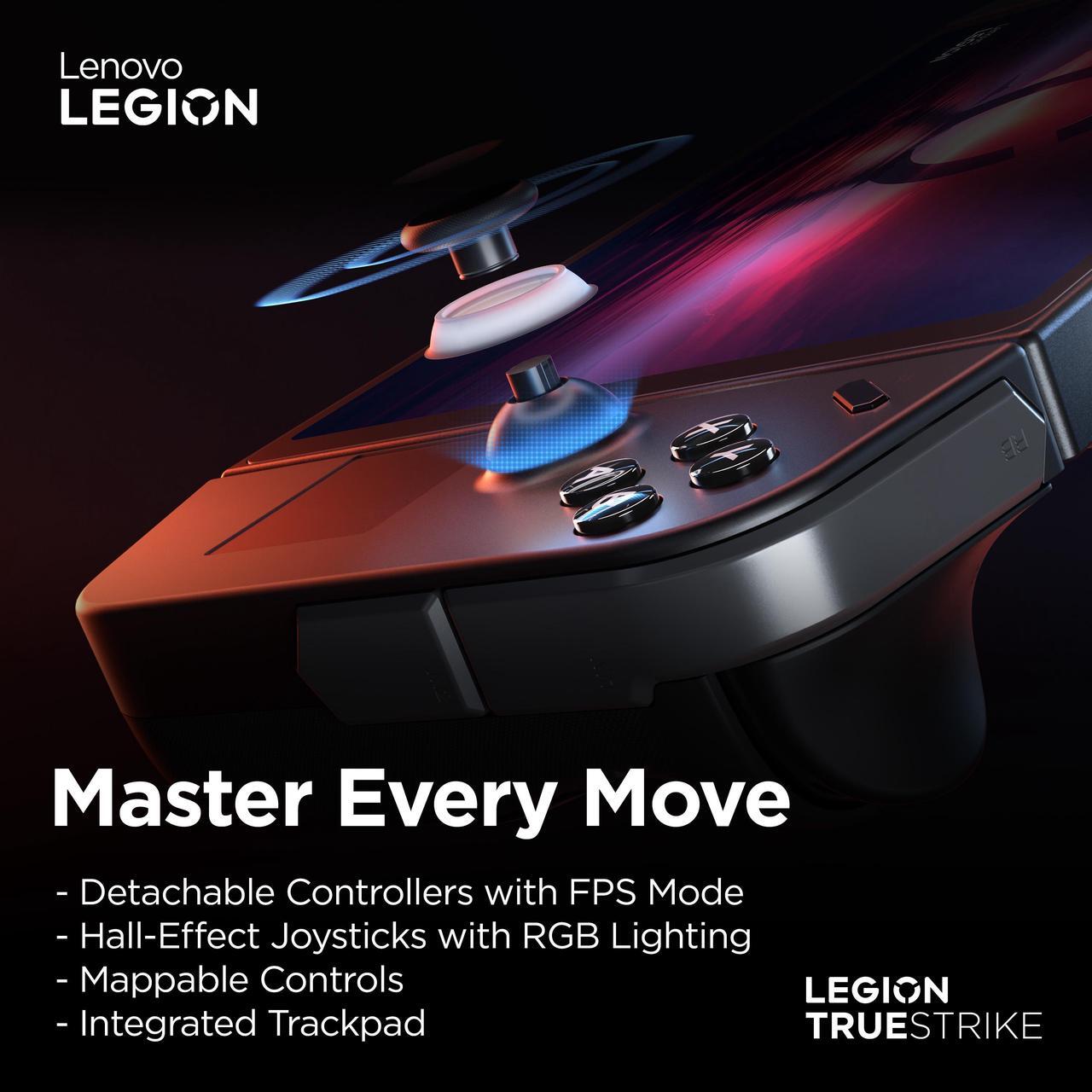 Alt view image 18 of 20 - Lenovo Legion Go Handheld Touchscreen Gaming PC - Shadow Black [AMD Ryzen Z1 Extreme 16GB RAM 512GB SSD] Includes 1 Year Legion Ultimate Support plan 24/7/365