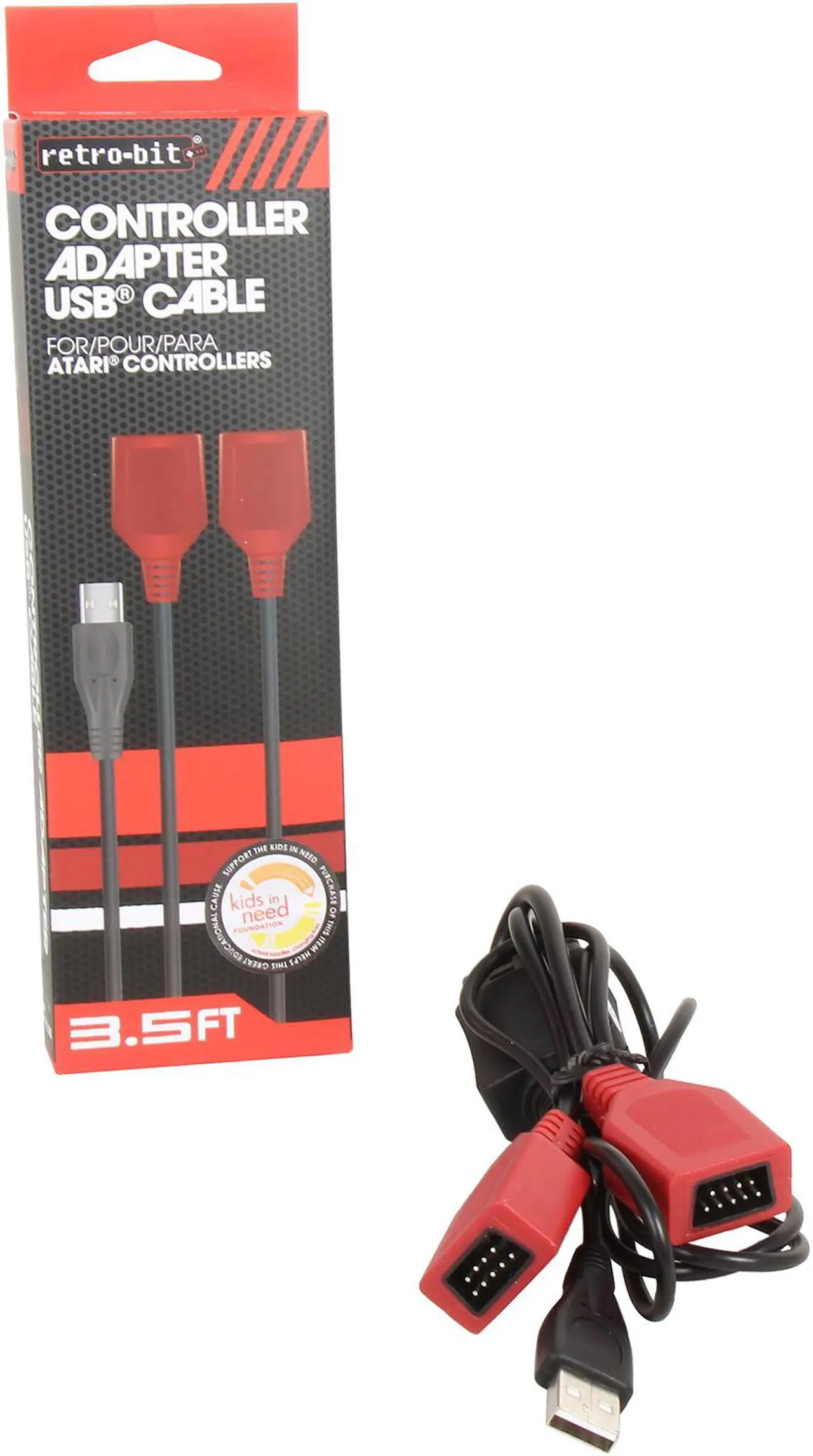 Alt view image 3 of 3 - Retro-Link Atari - Controller to PC USB Adapter - Dual Port