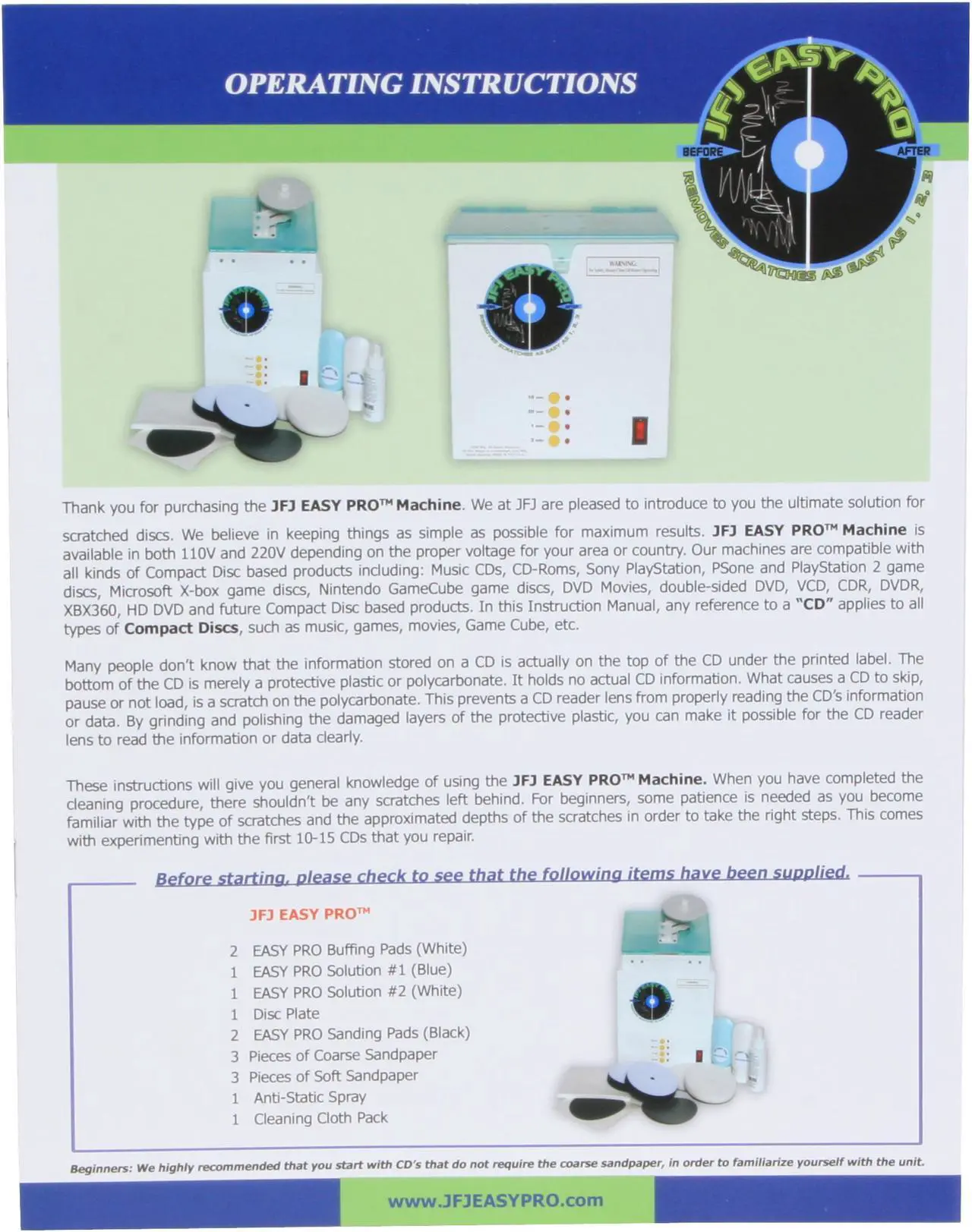 Alt view image 13 of 14 - JFJ DISC REPAIR EASY PRO Disc Repair Machine 110V