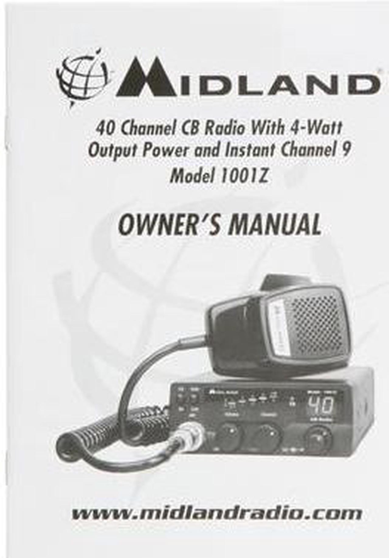 Alt view image 10 of 11 - MIDLAND 1001Z 40 Channel CB Radio With 4-Watt Output Power and Instant Channel 9
