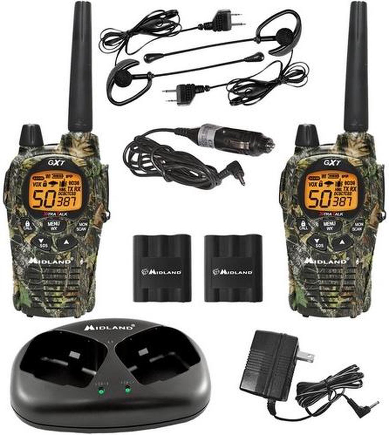 Alt view image 2 of 7 - MIDLAND GXT1050VP4 50-Channel 36-Mile Waterproof 2-Way GMRS Radio (Pair)