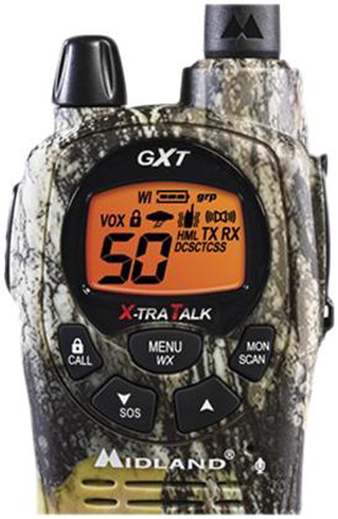 Alt view image 7 of 7 - MIDLAND GXT1050VP4 50-Channel 36-Mile Waterproof 2-Way GMRS Radio (Pair)