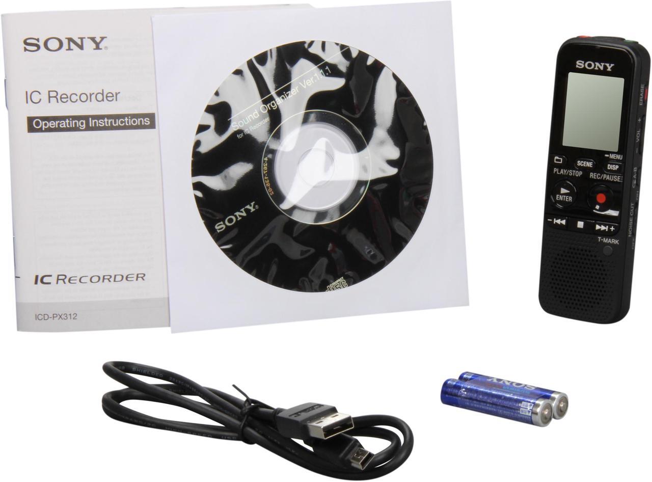 Alt view image 7 of 8 - SONY ICD-PX312 USB PC Interface Digital Voice Recorder