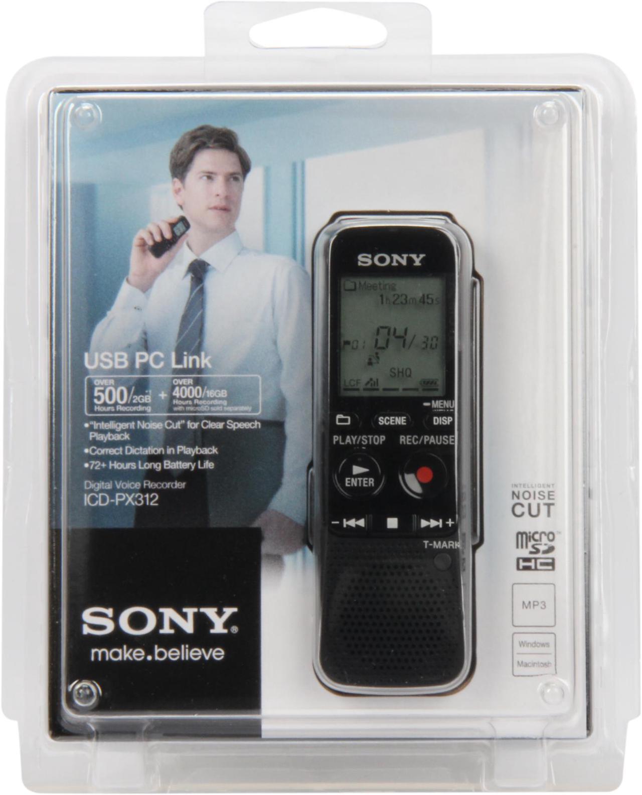 Alt view image 8 of 8 - SONY ICD-PX312 USB PC Interface Digital Voice Recorder