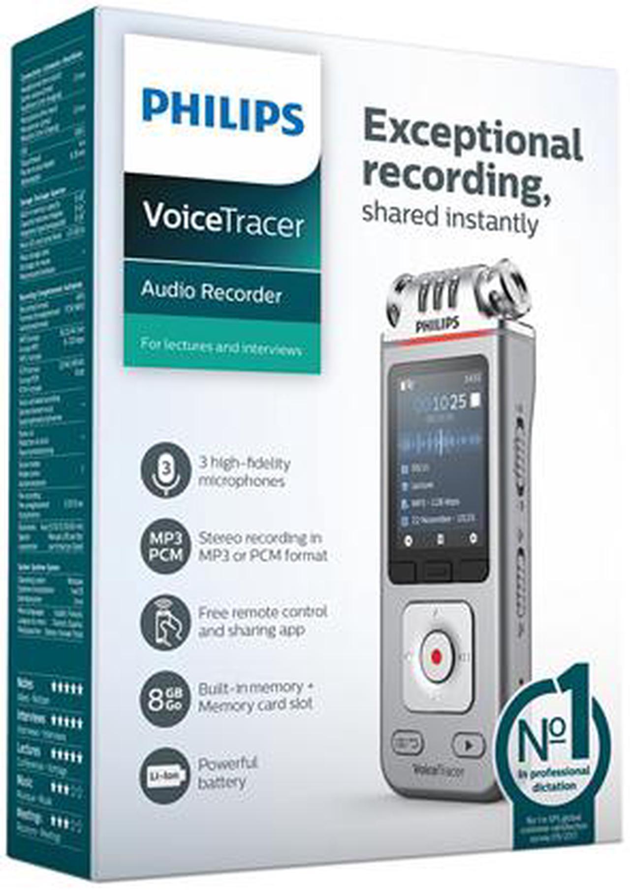 Alt view image 7 of 7 - Philips DVT4110 VoiceTracer Audio Recorder