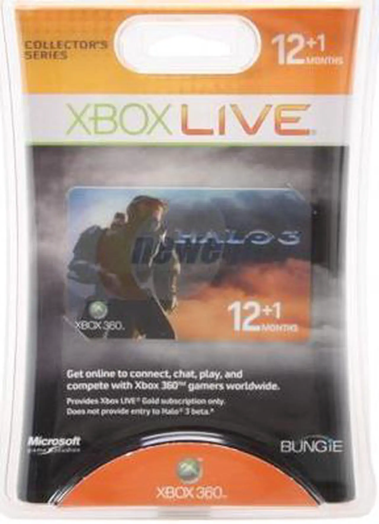 Main image of Microsoft XBOX 360 Halo 3 12 Month Gold Card
