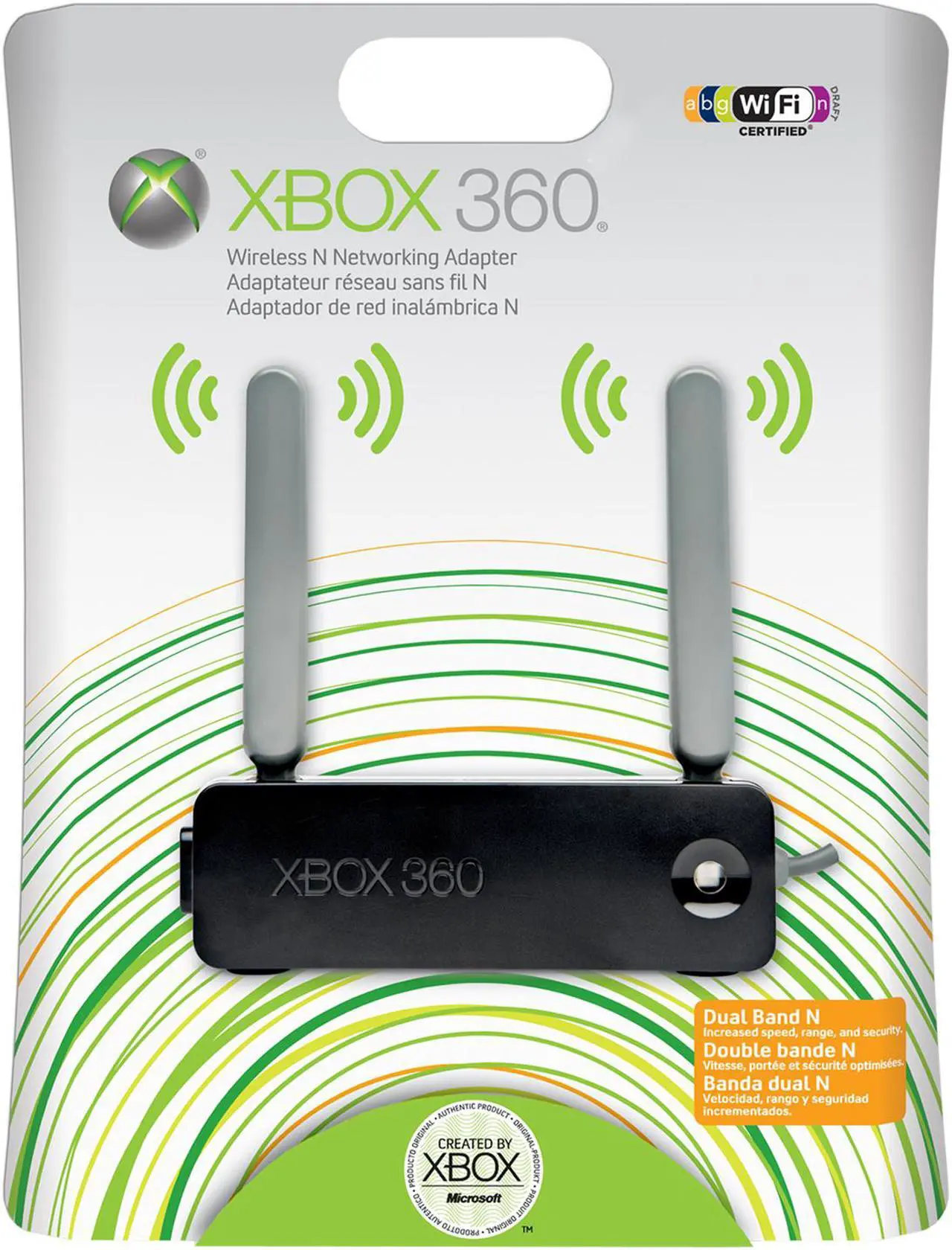 Alt view image 3 of 3 - Microsoft XBOX 360 Wireless N Networking Adapter