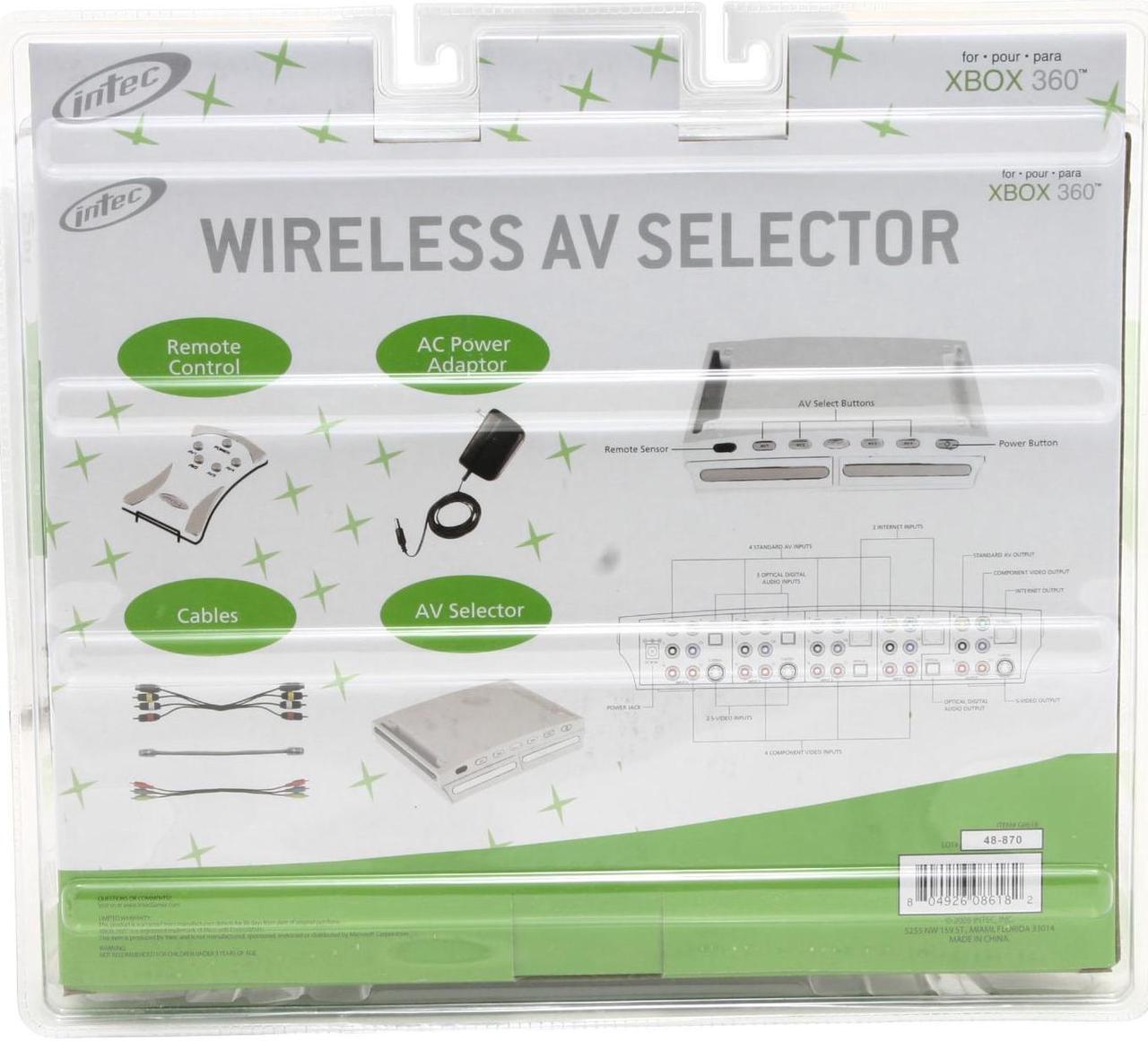Alt view image 2 of 2 - Intec XBOX 360 Wireless A/V Selector & Storage