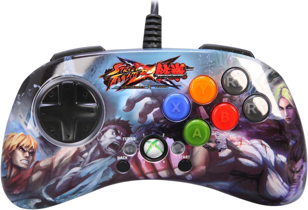 Alt view image 2 of 6 - Mad Catz Street Fighter X Tekken - FightPad SD - Ryu & Ken V.S. Kazuya & Nina for Xbox 360