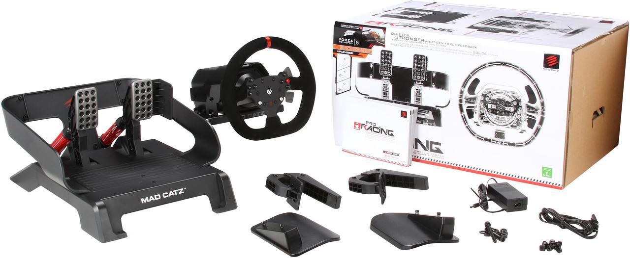 Alt view image 10 of 10 - MAD CATZ Pro Racing Force Feedback Wheel and Pedals for Xbox One