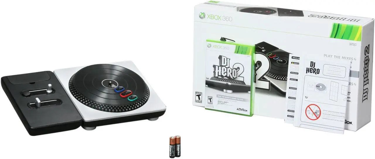 Alt view image 5 of 5 - DJ Hero 2 Turntable Bundle Xbox 360 Game