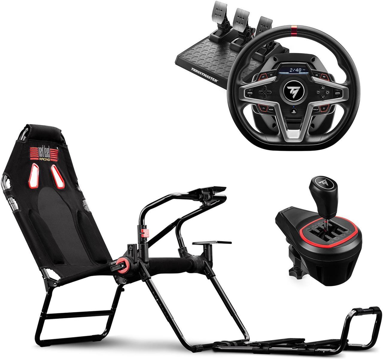 Elite Racing Simulator Bundle: Next Level Racing GT Lite Cockpit + Thrustmaster T248P Wheel + Thrustmaster TH8S Shifter