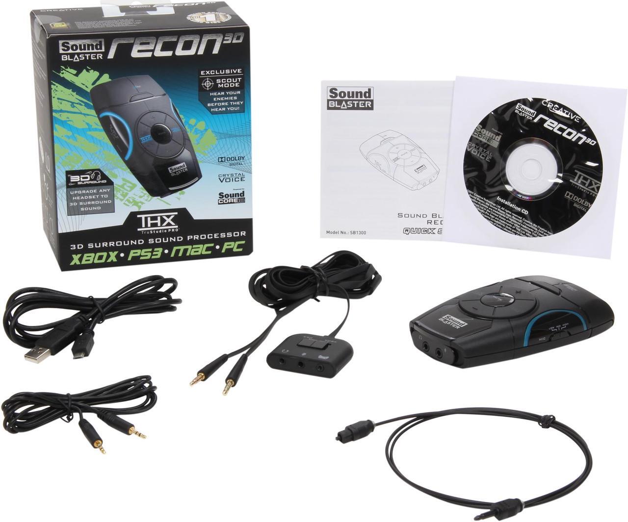 Alt view image 7 of 7 - Creative Sound Blaster 70SB130000000 24-bit 48KHz USB Interface Recon3D THX 3D Surround Sound Processor