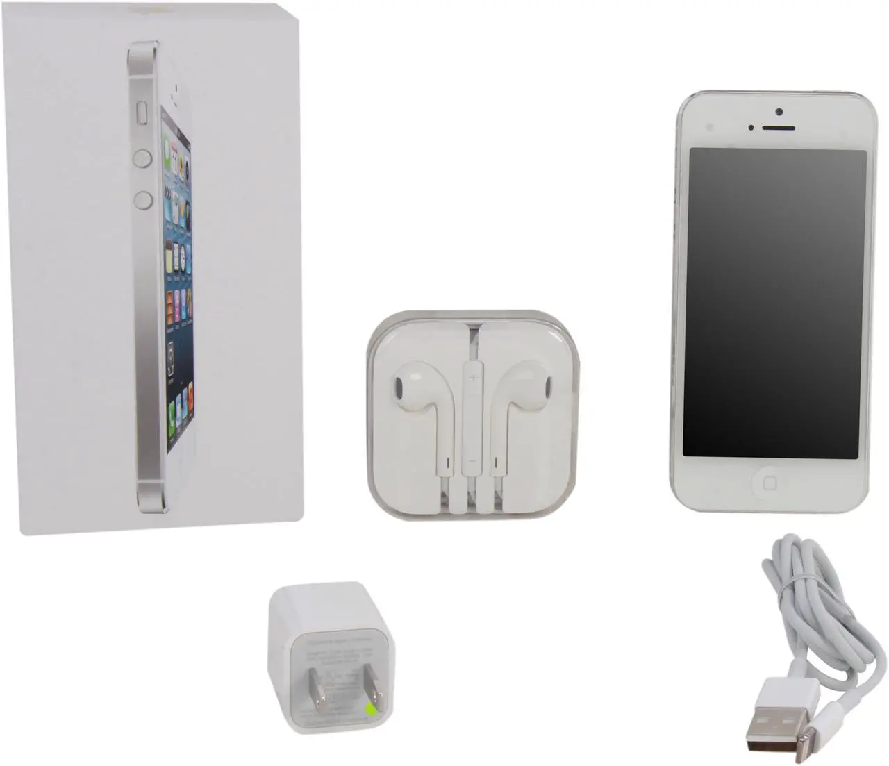 Alt view image 7 of 7 - Unlocked AT&T Apple iPhone 5 White 4G LTE GSM Smart Phone with 4" Screen/ iOS 6 / 16GB Memory (MD635LL/A)