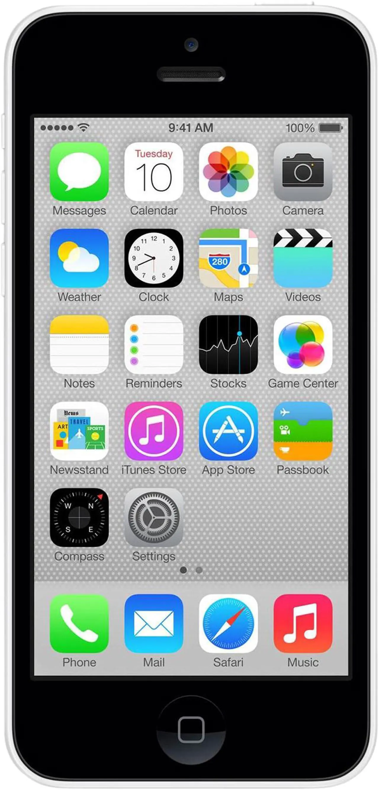 Main image of Apple iPhone 5C ME493LL/A 4G LTE Unlocked GSM Phone - B Grade Refurbished 4.0" White 1GB RAM
