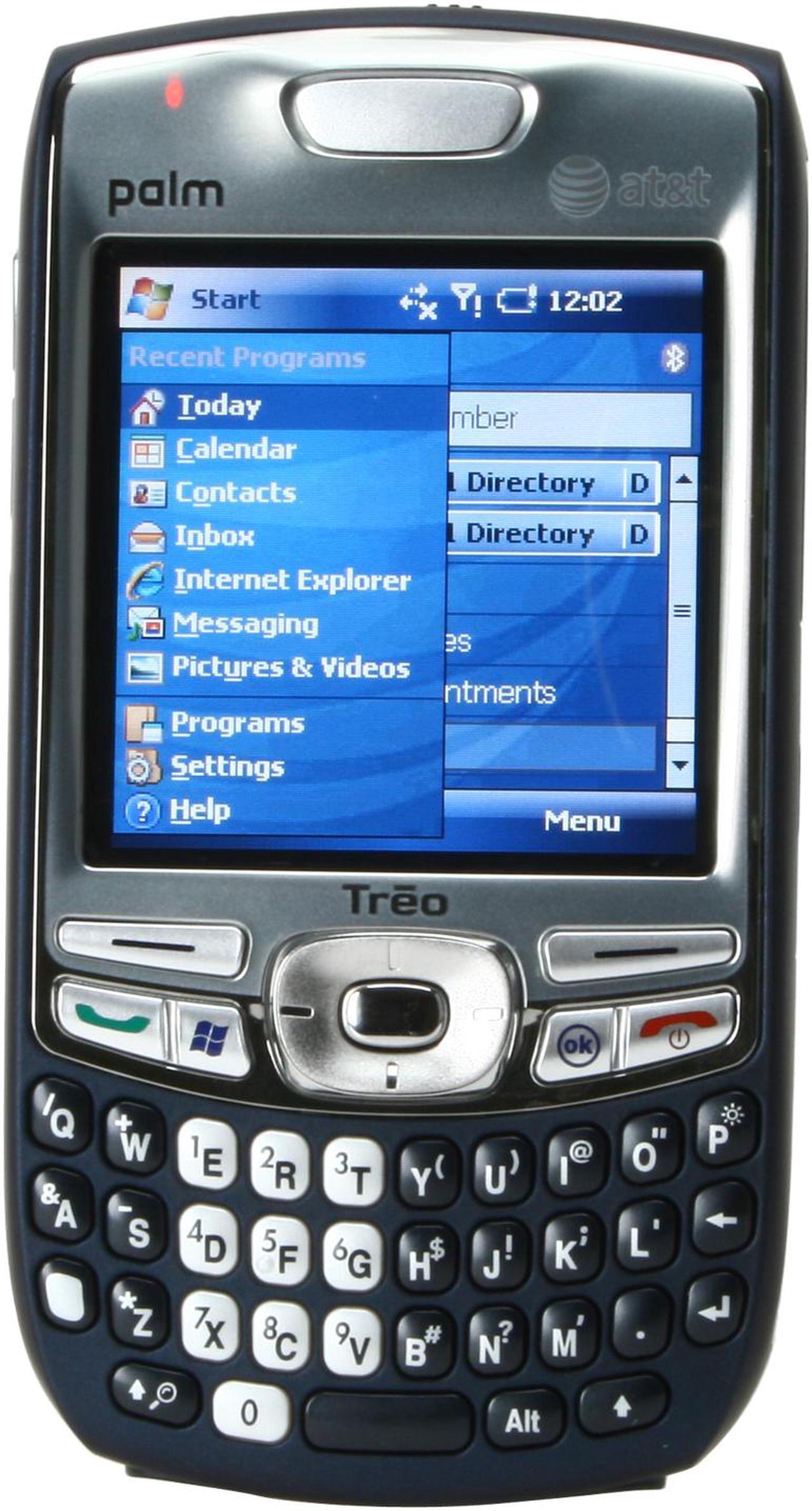 Alt view image 4 of 11 - Palm Treo 750 Unlocked GSM Smart Phone with Full QWERTY Keyboard 2.5" Blue - OEM