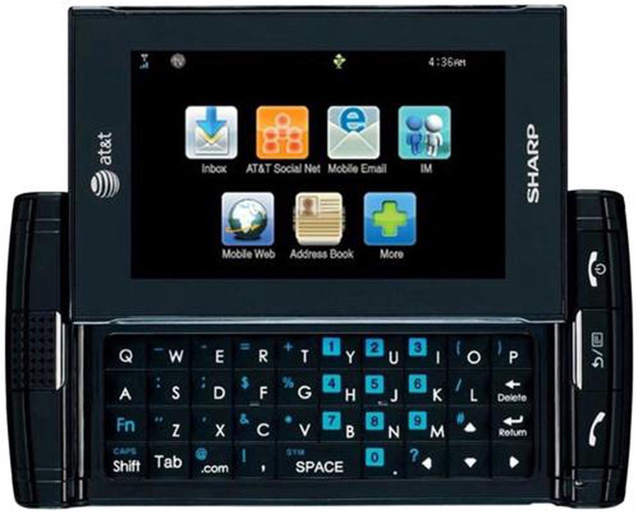 Main image of SHARP FX STX-2 3G Slider Touch Screen QWERTY Keyboard Mobile TV Unlocked GSM Cell Phone 3.0" Black 128 MB RAM