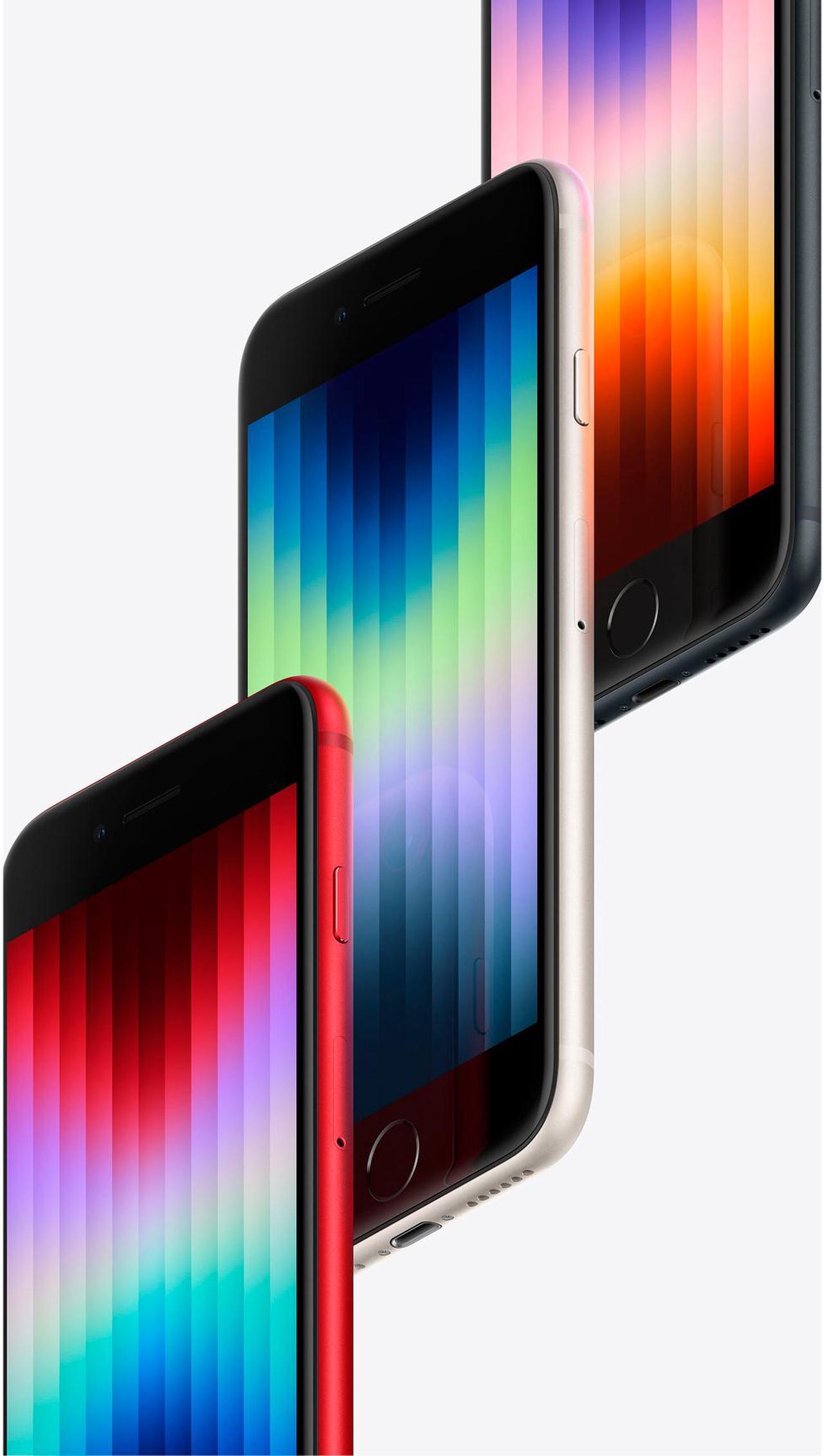 Alt view image 4 of 5 - Apple iPhone SE (2022) MMXC3LL/A 5G GSM/CDMA Cell Phone 4.7" Midnight 4GB RAM