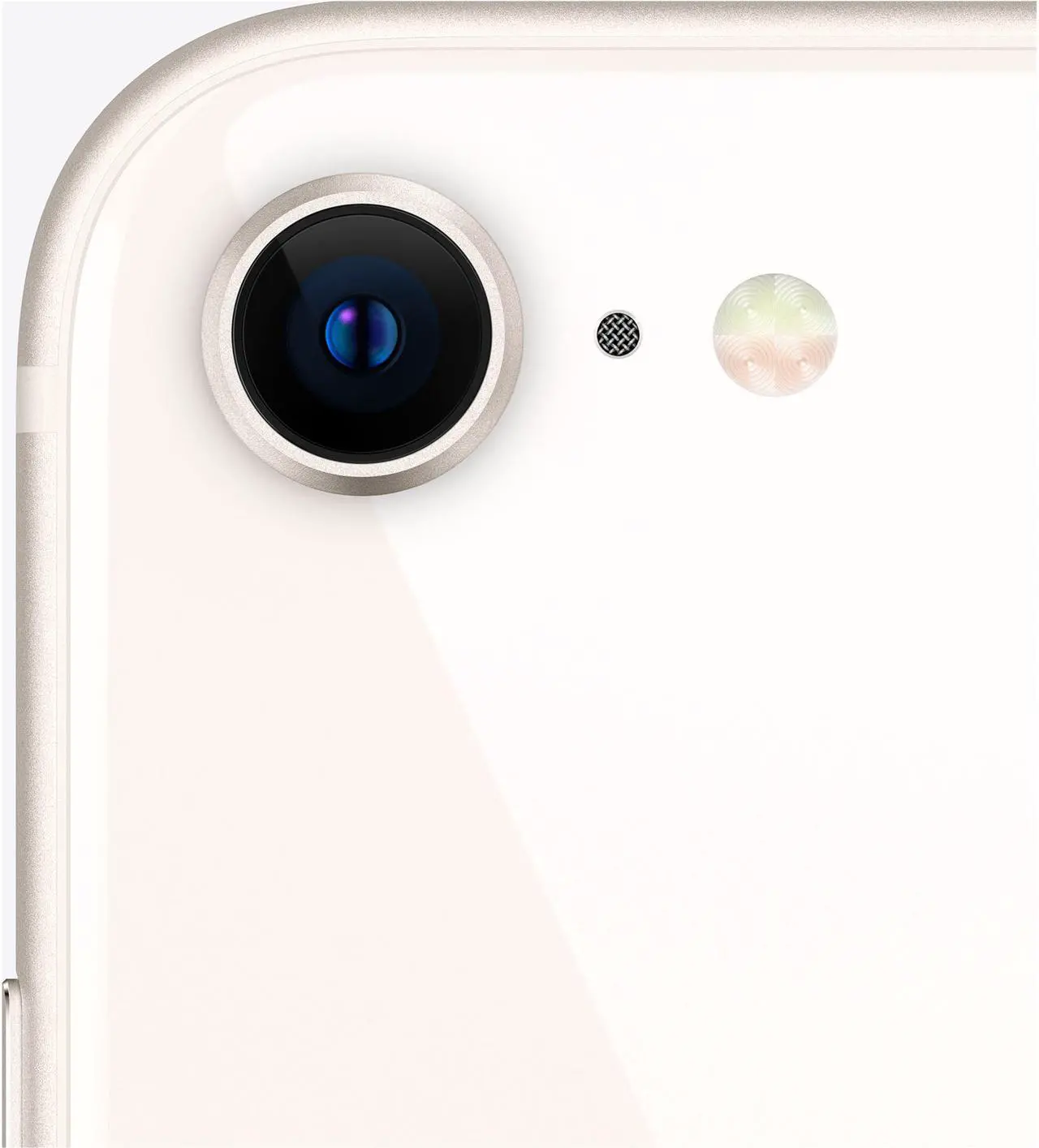 Alt view image 3 of 4 - Apple iPhone SE (2022) MMXD3LL/A 5G GSM/CDMA Cell Phone 4.7" Starlight 4GB RAM