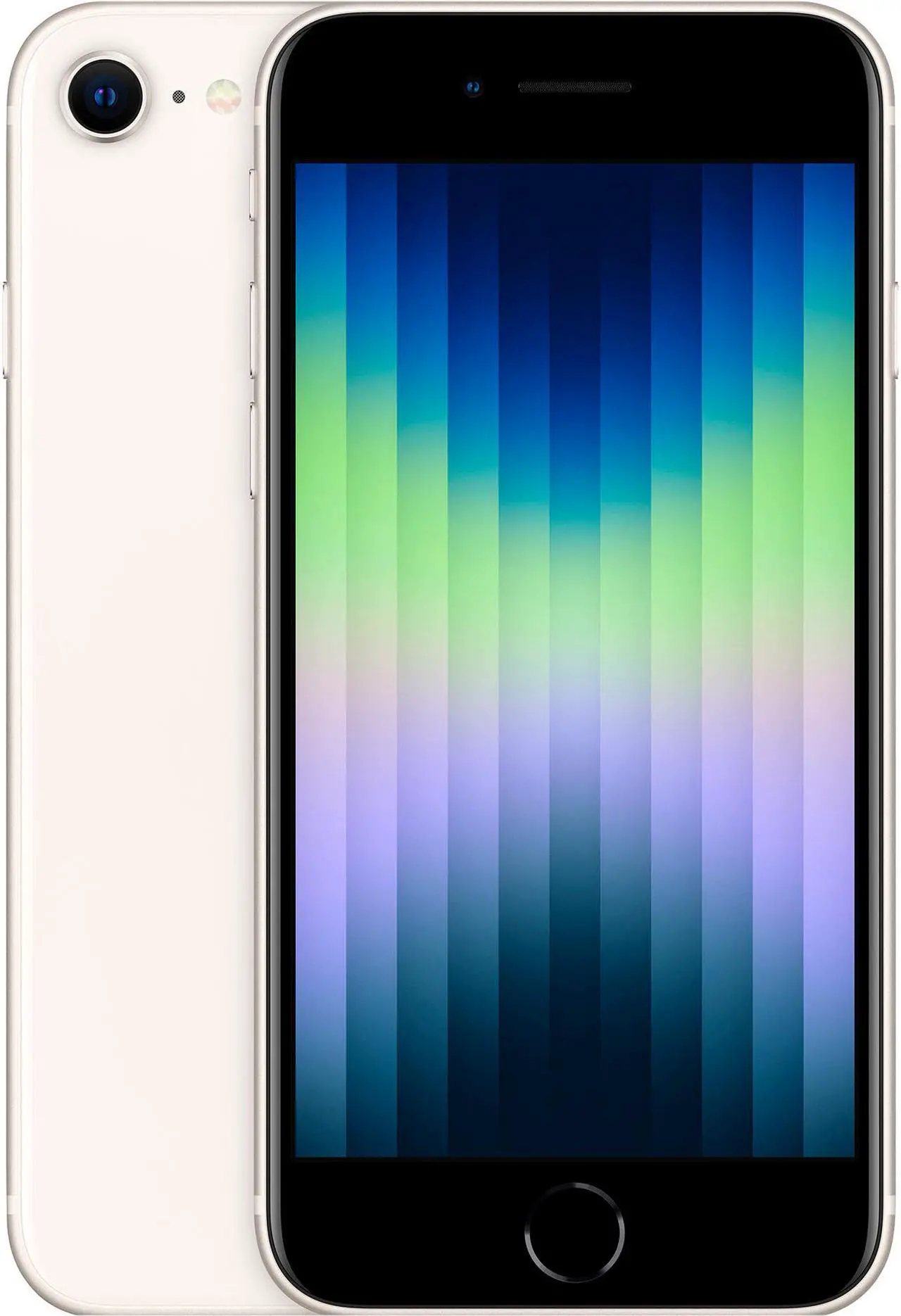 Main image of Apple iPhone SE (2022) MMXD3LL/A 5G GSM/CDMA Cell Phone 4.7" Starlight 4GB RAM